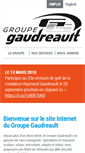 Mobile Screenshot of groupe-gaudreault.com