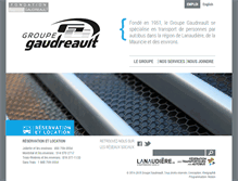 Tablet Screenshot of groupe-gaudreault.com